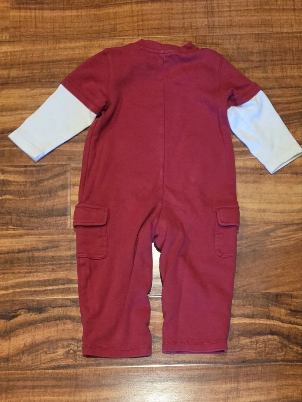 Gymboree GUC 18-24 Months Red/White Airplane One-Piece Romper